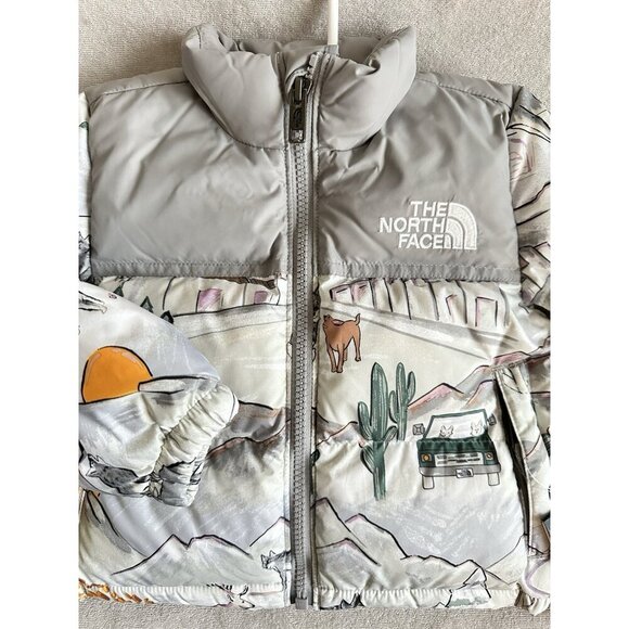 NWT North Face Nuptse 700 Down Series Puffer Jacket Toddler 2T Wolf Gray Winter - Picture 10 of 11